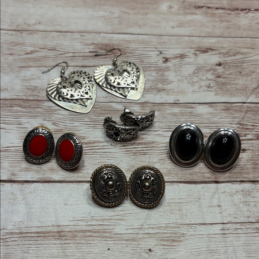 LR Lady Remington 2 Pair & 3 Other Silver Tone Sets